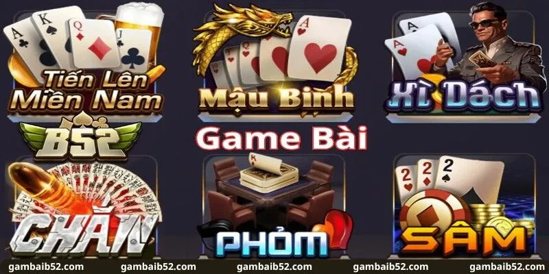 Đa dạng thể loại game bài tại B52 Club