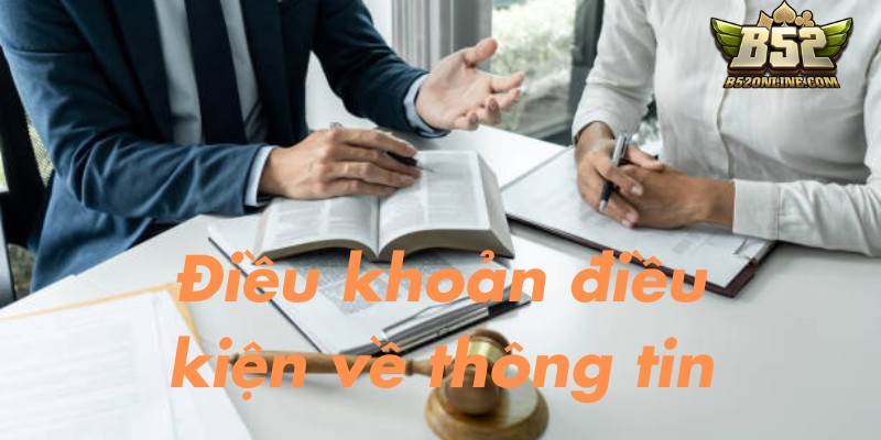 Điều khoản điều kiện về thông tin người dùng